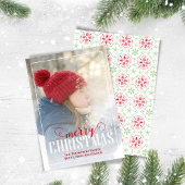 Rot und Grün frohe Weihnachten Ein Foto