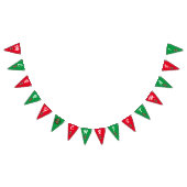 Rot und Grün frohe Weihnachten Quokka Wimpelkette (Alle)