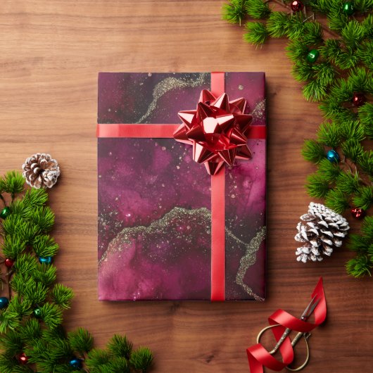 Rot und Grün Geschenkpapier (Feiertagsgeschenk)