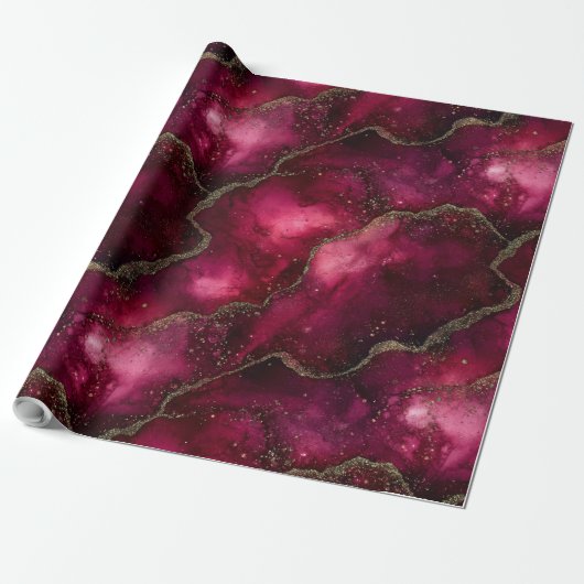 Rot und Grün Geschenkpapier (Ungerollt)