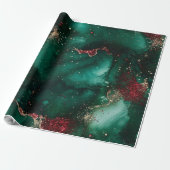 Rot und Grün Geschenkpapier (Ungerollt)