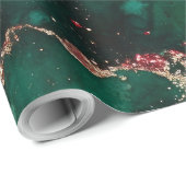 Rot und Grün Geschenkpapier (Rolleneckpunkt)