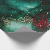 Rot und Grün Geschenkpapier (Ecke)