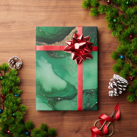 Rot und Grün Geschenkpapier (Feiertagsgeschenk)