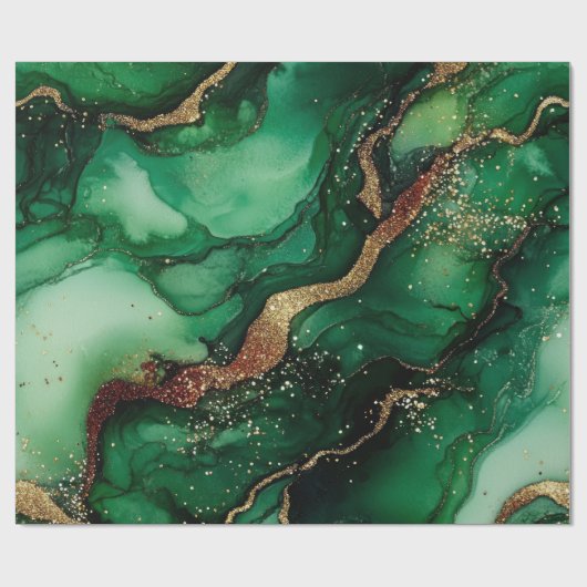 Rot und Grün Geschenkpapier (Flach)