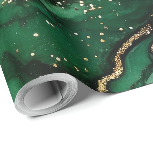 Rot und Grün Geschenkpapier (Rolleneckpunkt)