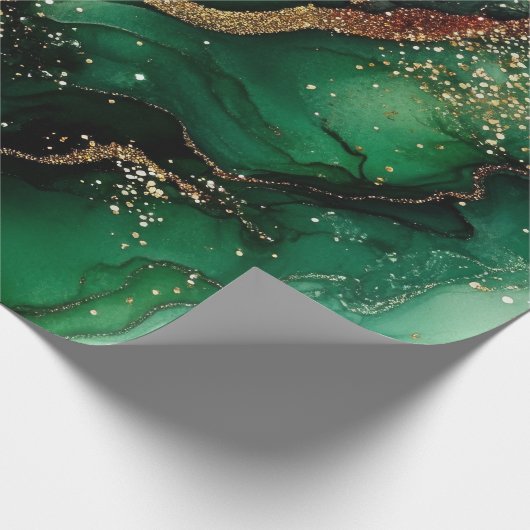 Rot und Grün Geschenkpapier (Ecke)