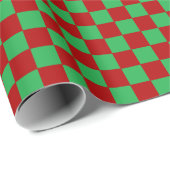 Rot und Grün Geschenkpapier (Rolleneckpunkt)