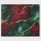 Rot und Grün Geschenkpapier (Flach)