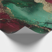 Rot und Grün Geschenkpapier (Ecke)