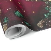 Rot und Grün Geschenkpapier (Rolleneckpunkt)