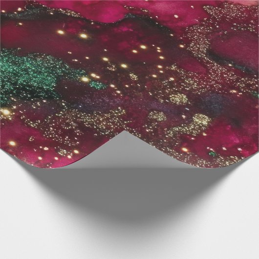 Rot und Grün Geschenkpapier (Ecke)