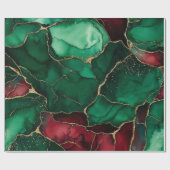 Rot und Grün Geschenkpapier (Flach)