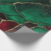 Rot und Grün Geschenkpapier (Ecke)