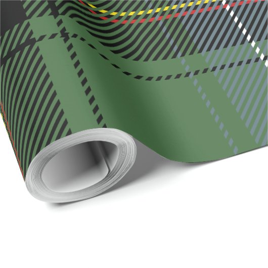 Rot und Grün Geschenkpapier (Rolleneckpunkt)