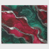 Rot und Grün Geschenkpapier (Flach)