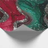 Rot und Grün Geschenkpapier (Ecke)