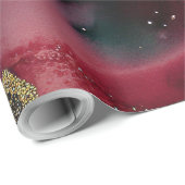 Rot und Grün Geschenkpapier (Rolleneckpunkt)