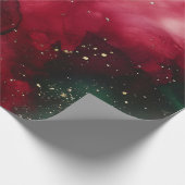 Rot und Grün Geschenkpapier (Ecke)