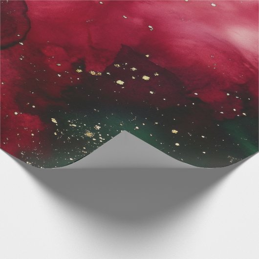 Rot und Grün Geschenkpapier (Ecke)