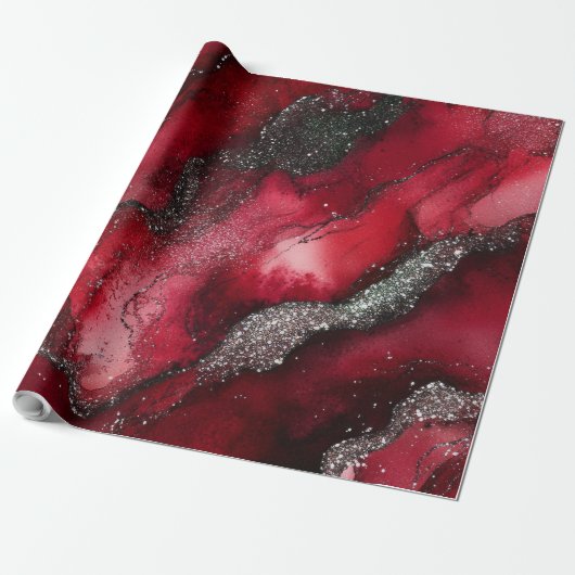 Rot und Grün Geschenkpapier (Ungerollt)