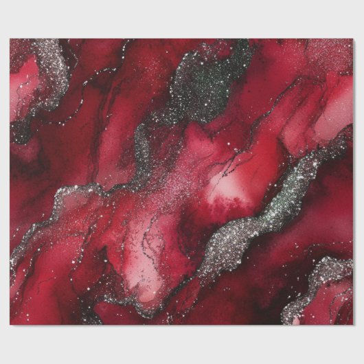 Rot und Grün Geschenkpapier (Flach)