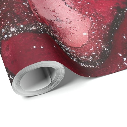 Rot und Grün Geschenkpapier (Rolleneckpunkt)