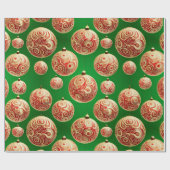 Rot und Grün Geschenkpapier (Flach)