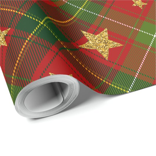 Rot und Grün Geschenkpapier (Rolleneckpunkt)