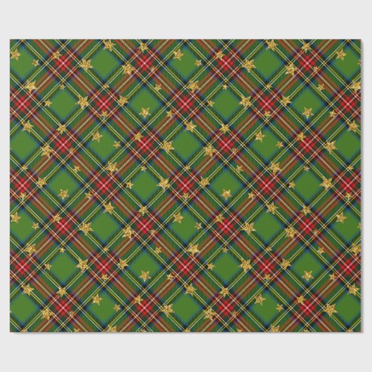 Rot und Grün Geschenkpapier (Flach)