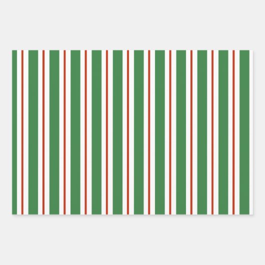 Rot und Grün Geschenkpapier Set (Vorderseite 3)