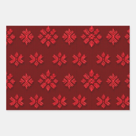 Rot und Grün Geschenkpapier Set (Vorderseite 2)