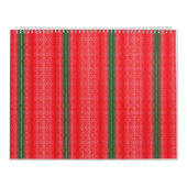 rot und grün gestreiften Hintergrund Kalender (Titelbild)