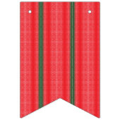 rot und grün gestreiften Hintergrund Wimpelkette (Zweite Fahne)