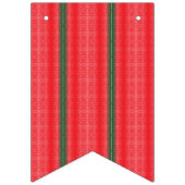 rot und grün gestreiften Hintergrund Wimpelkette (Dritte Fahne)