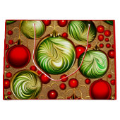 Rot und Grün Große Geschenktüte (Vorderseite)