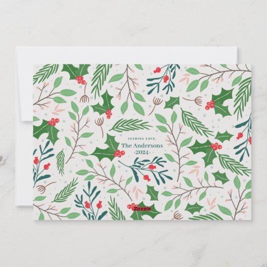 Rot und Grün Heilige Freude Weihnachten (Rückseite)