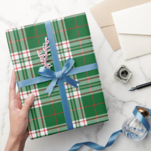 Rot und Grün Kariert Geschenkpapier