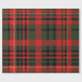 Rot und Grün Kariert Geschenkpapier (Flach)