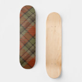 Rot und Grün Kariert Skateboard (Vorderseite)