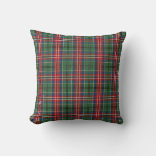 Rot und Grün kariert, Tartan Kissen