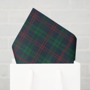 Rot und grün kariert Tartan Weihnachten Seidenpapier