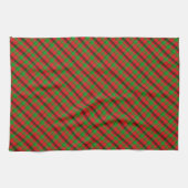 Rot und Grün kariert Weihnachten Geschirrtuch (Horizontal)