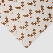 Rot und Grün Karierter Weihnachtsmistletoe Seidenpapier (Ausschnitt)