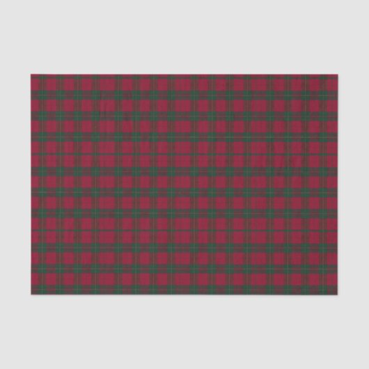 Rot und Grün kariertes Seidenpapier (Vorderseite)