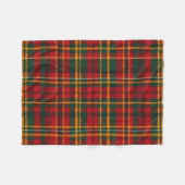 Rot und Grün kariertes Tartanmuster Fleecedecke (Vorderseite (Horizontal))