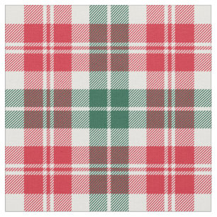 Rot und Grün Karo Tartan Weihnachten Stoff