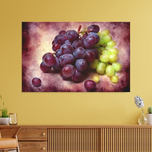 Rot und Grün Leinwanddruck (Insitu (Wohnzimmer))