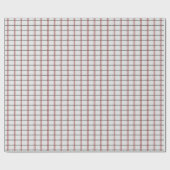 Rot und Grün Minimalistisch Kariert Geschenkpapier (Flach)