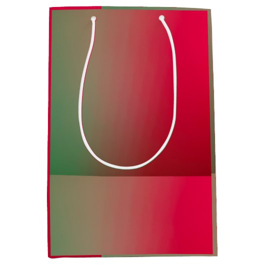 Rot und Grün Mittlere Geschenktüte (Vorderseite)